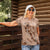 Hawaii Brown Hibiscus Pikake Lei Women Polo Shirt - Polynesian Pride