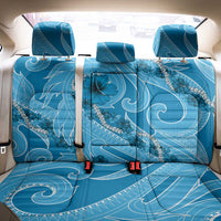 Hawaii Blue Hibiscus Pikake Lei Back Car Seat Cover - Polynesian Pride