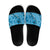 Hawaii Blue Hibiscus Pikake Lei Slide Sandals - Polynesian Pride