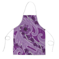 Hawaii Violet Hibiscus Pikake Lei Apron - Polynesian Pride