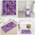Hawaii Violet Hibiscus Pikake Lei Bathroom Set - Polynesian Pride