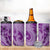 Hawaii Violet Hibiscus Pikake Lei 4 in 1 Can Cooler Tumbler - Polynesian Pride