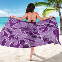Hawaii Violet Hibiscus Pikake Lei Sarong - Polynesian Pride