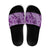 Hawaii Violet Hibiscus Pikake Lei Slide Sandals - Polynesian Pride