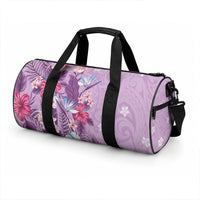 Hawaii Tropical Flowers Duffle Bag Polynesian Tattoo Lavender LT05 - Polynesian Pride
