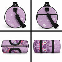 Hawaii Tropical Flowers Duffle Bag Polynesian Tattoo Lavender LT05 - Polynesian Pride