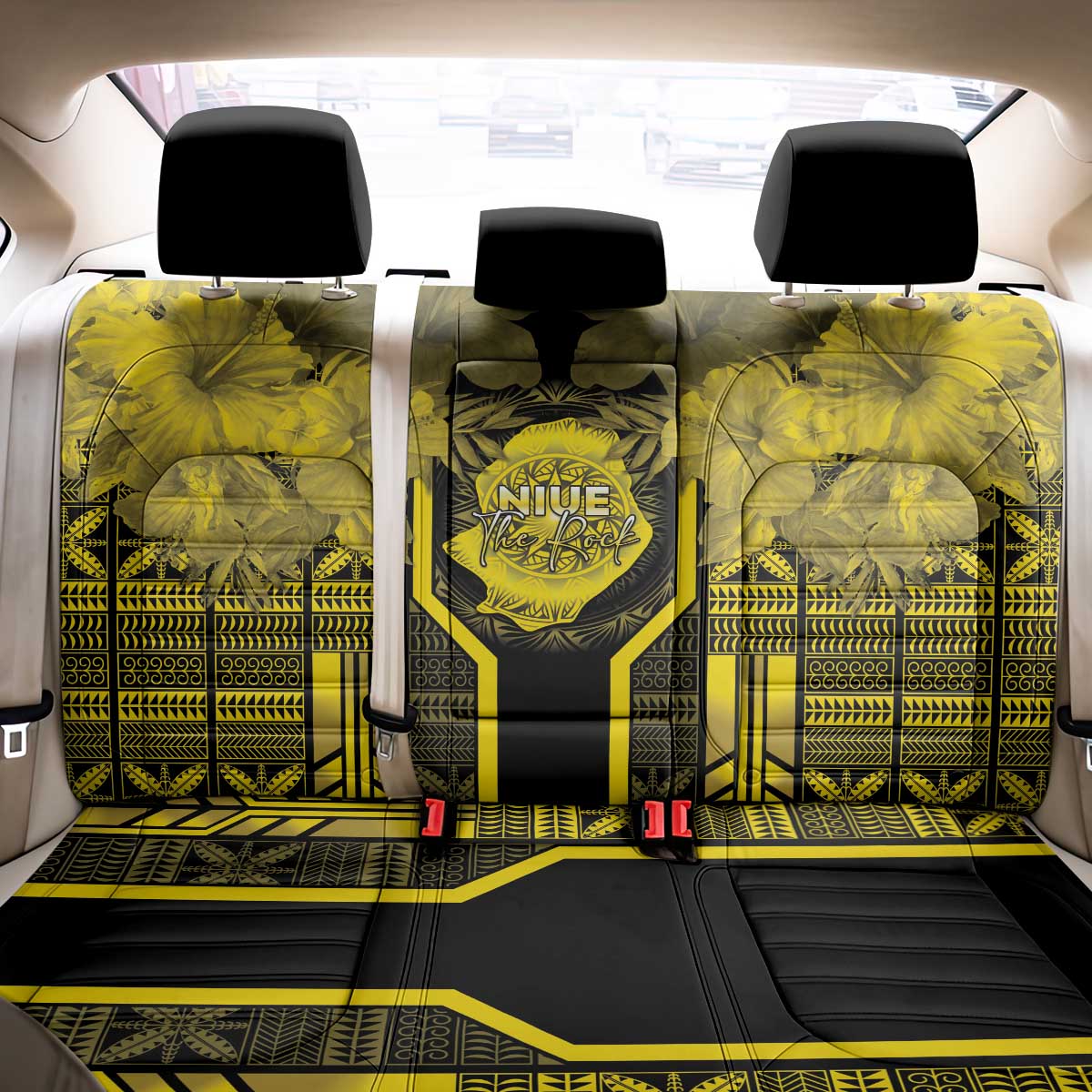 Niue The Rock Back Car Seat Cover The Island Of The Uga - Polynesian Pride