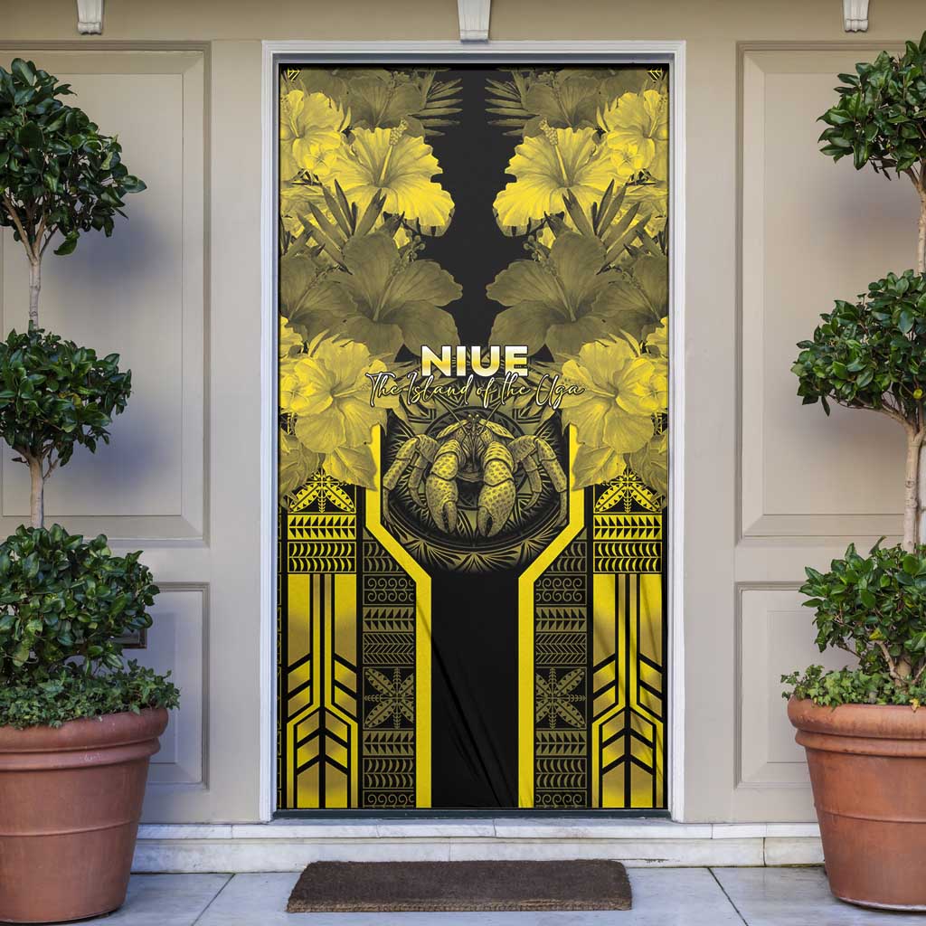 Niue The Rock Door Cover The Island Of The Uga LT05 Black - Polynesian Pride
