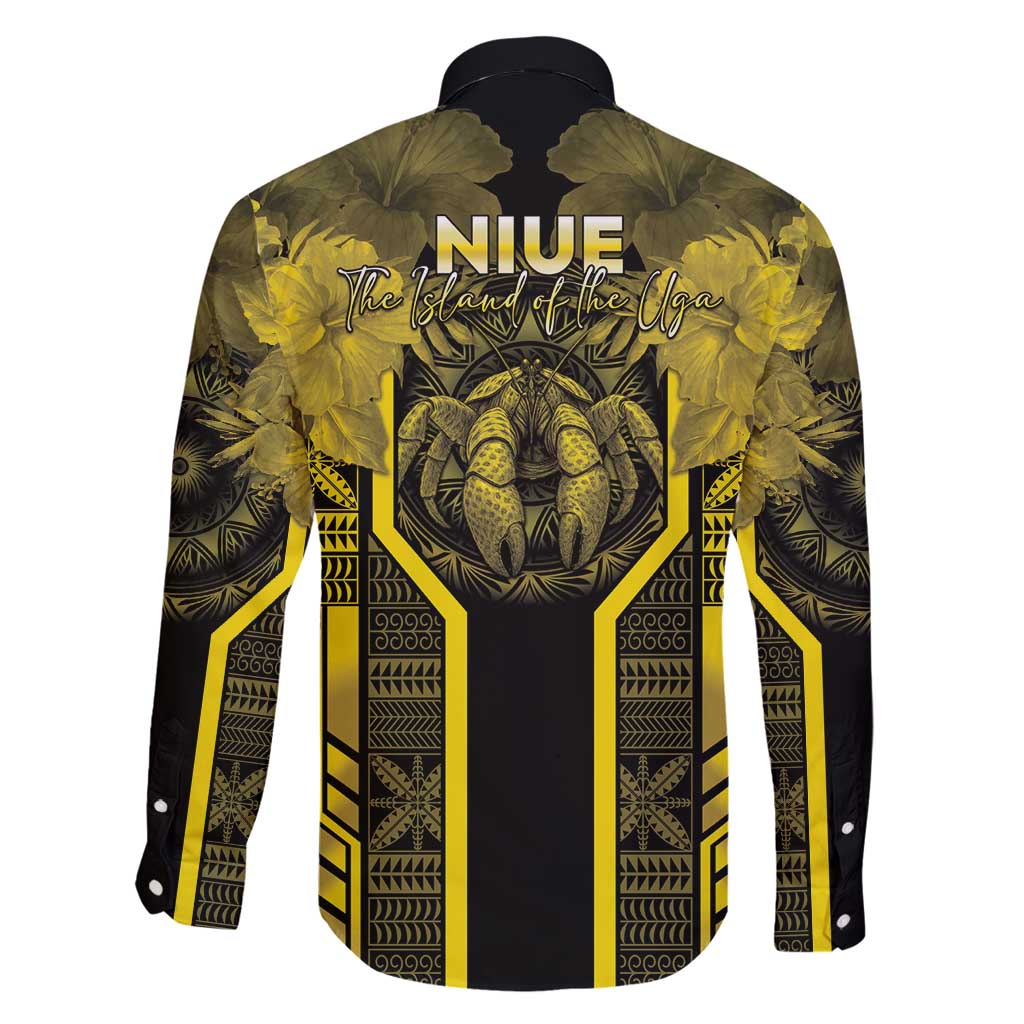 Niue The Rock Family Matching Long Sleeve Bodycon Dress and Hawaiian Shirt The Island Of The Uga - Polynesian Pride