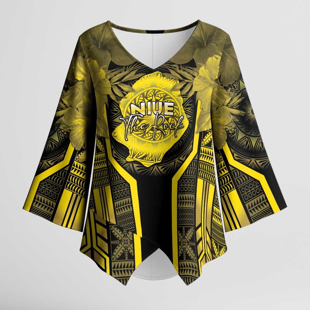 Niue The Rock Kimono Sleeve Blouse The Island Of The Uga - Polynesian Pride