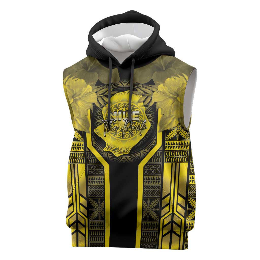 Niue The Rock Sleeveless Hoodie The Island Of The Uga - Polynesian Pride