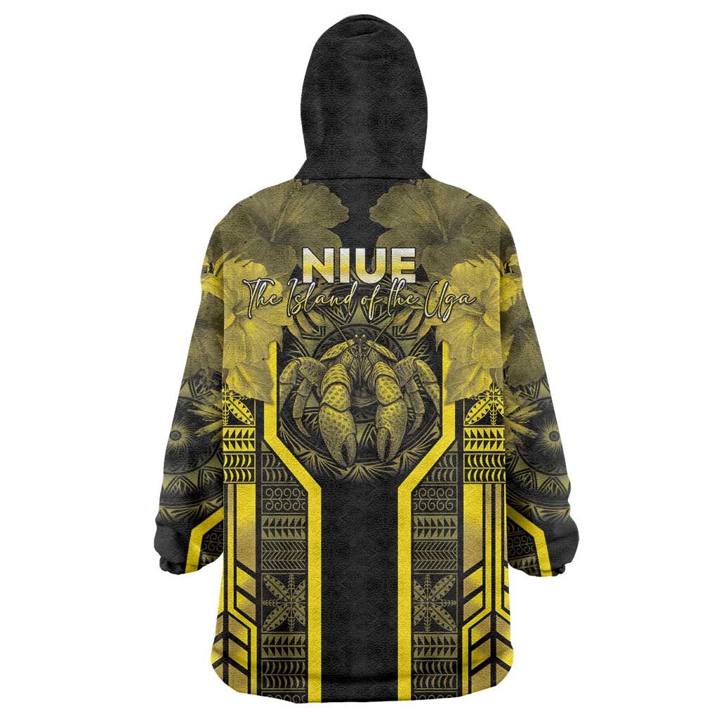 Niue The Rock Wearable Blanket Hoodie The Island Of The Uga - Polynesian Pride
