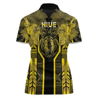 Niue The Rock Women Polo Shirt The Island Of The Uga - Polynesian Pride
