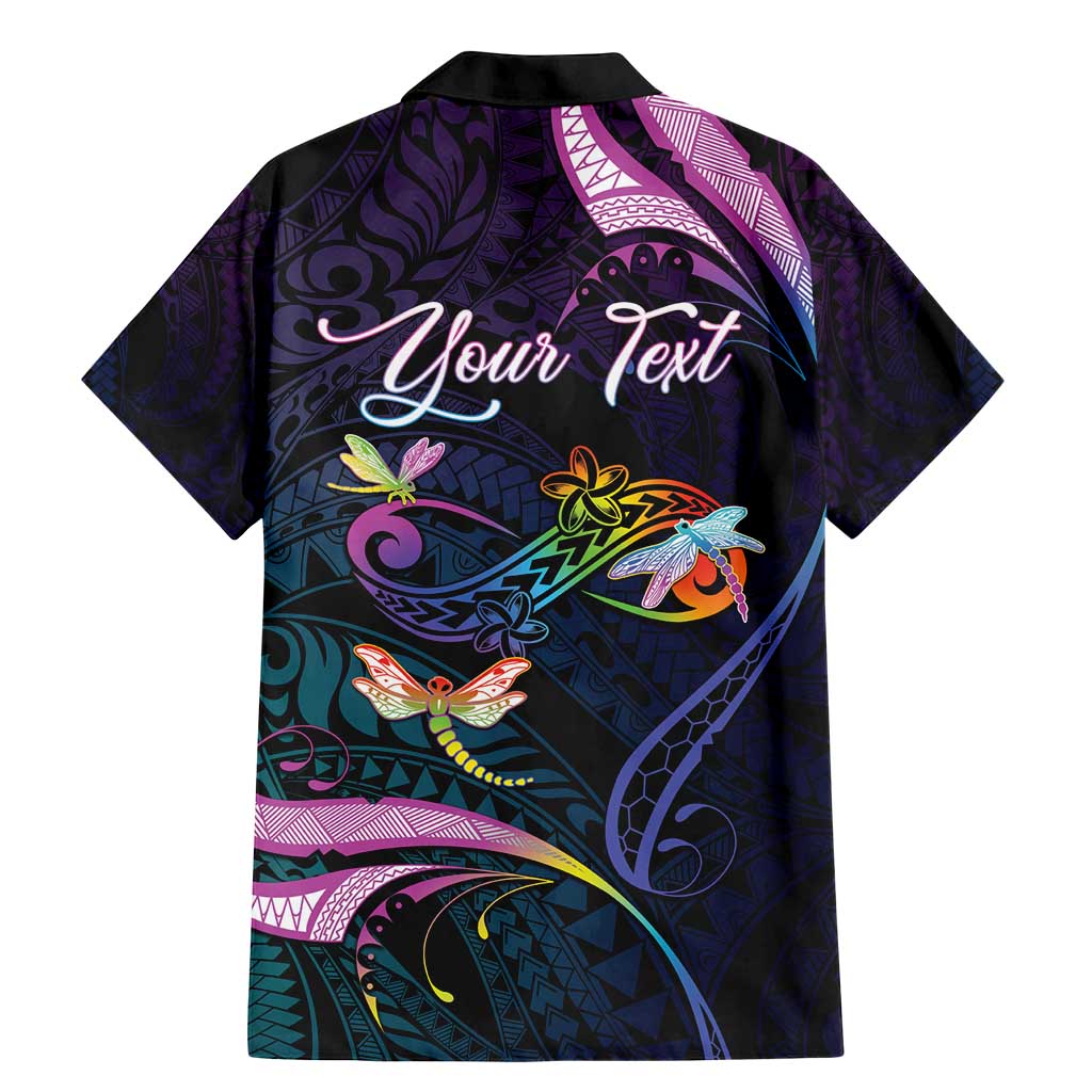 Personalised Polynesia Memorial Family Matching Mermaid Dress and Hawaiian Shirt Always Remembered Dragonfly Polynesian Style