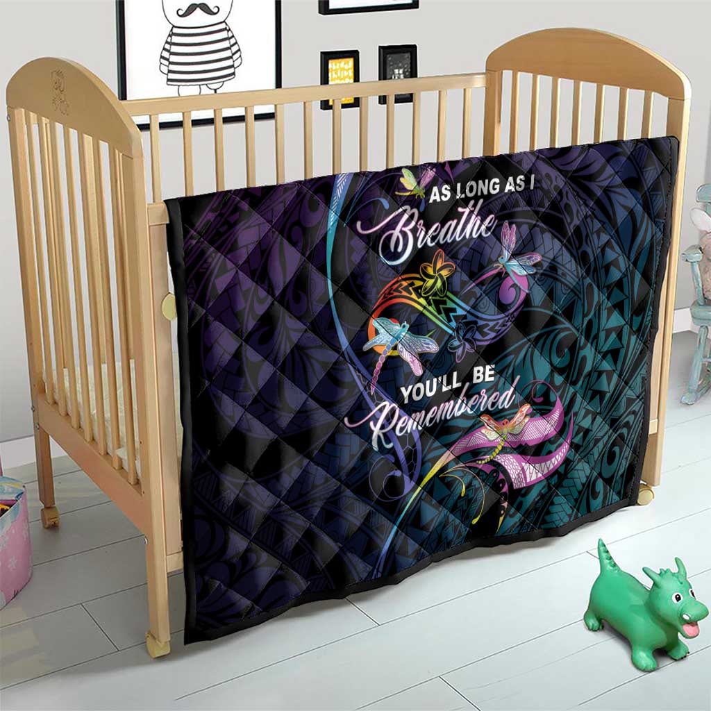 Polynesia Memorial Quilt Always Remembered Dragonfly Polynesian Style LT05 - Polynesian Pride