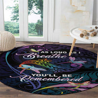 Polynesia Memorial Round Carpet Always Remembered Dragonfly Polynesian Style LT05 - Polynesian Pride