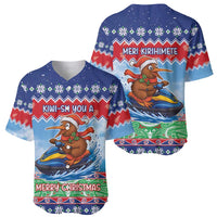 New Zealand Christmas Baseball Jersey Funny Jet Ride Kiwi Xmas - Polynesian Pride