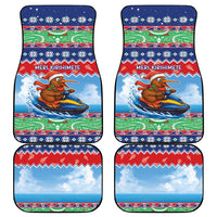 New Zealand Christmas Car Mats Funny Jet Ride Kiwi Xmas - Polynesian Pride