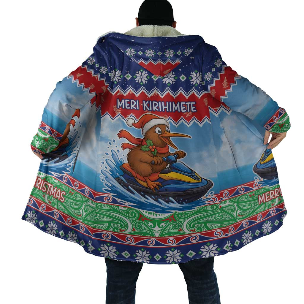 New Zealand Christmas Cloak Funny Jet Ride Kiwi Xmas - Polynesian Pride