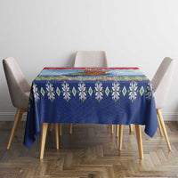 New Zealand Christmas Tablecloth Funny Jet Ride Kiwi Xmas - Polynesian Pride