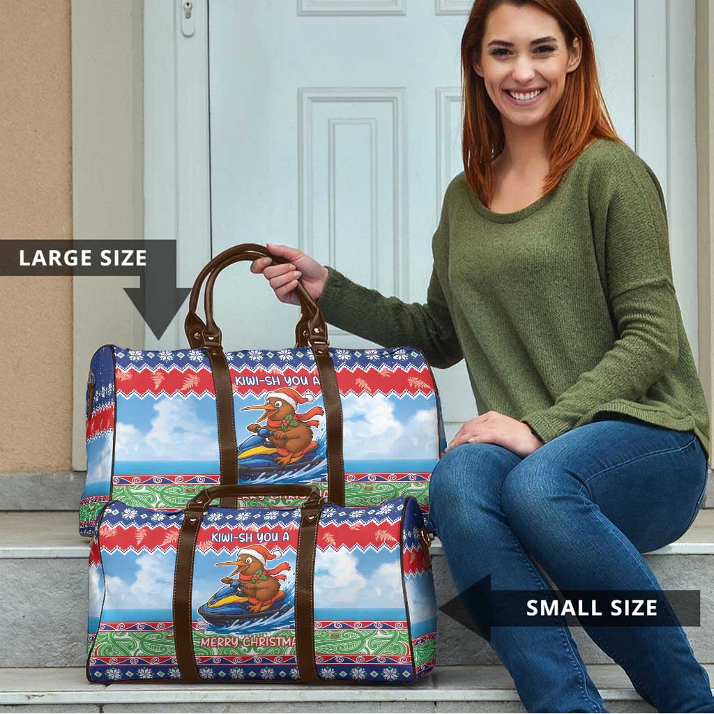 New Zealand Christmas Travel Bag Funny Jet Ride Kiwi Xmas - Polynesian Pride