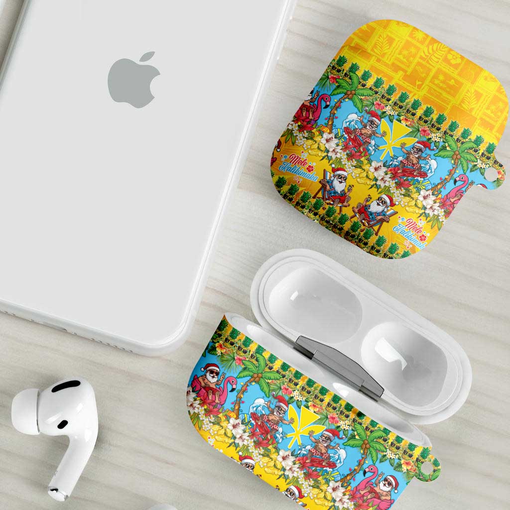 Hawaii Christmas AirPods Case Mele Kalikimaka Tropical Vibes - Polynesian Pride