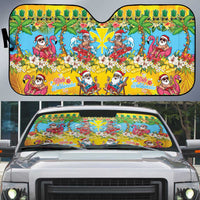 Hawaii Christmas Auto Sun Shade Mele Kalikimaka Tropical Vibes - Polynesian Pride