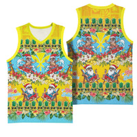 Hawaii Christmas Basketball Jersey Mele Kalikimaka Tropical Vibes - Polynesian Pride