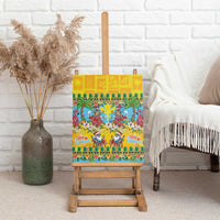 Hawaii Christmas Canvas Wall Art Mele Kalikimaka Tropical Vibes - Polynesian Pride