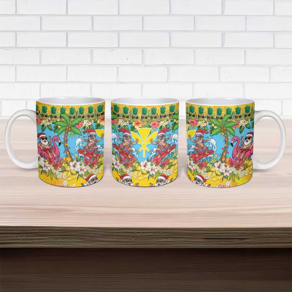 Hawaii Christmas Ceramic Mug Mele Kalikimaka Tropical Vibes - Polynesian Pride