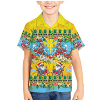Hawaii Christmas Family Matching Mermaid Dress and Hawaiian Shirt Mele Kalikimaka Tropical Vibes - Polynesian Pride