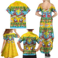 Hawaii Christmas Family Matching Summer Maxi Dress and Hawaiian Shirt Mele Kalikimaka Tropical Vibes - Polynesian Pride