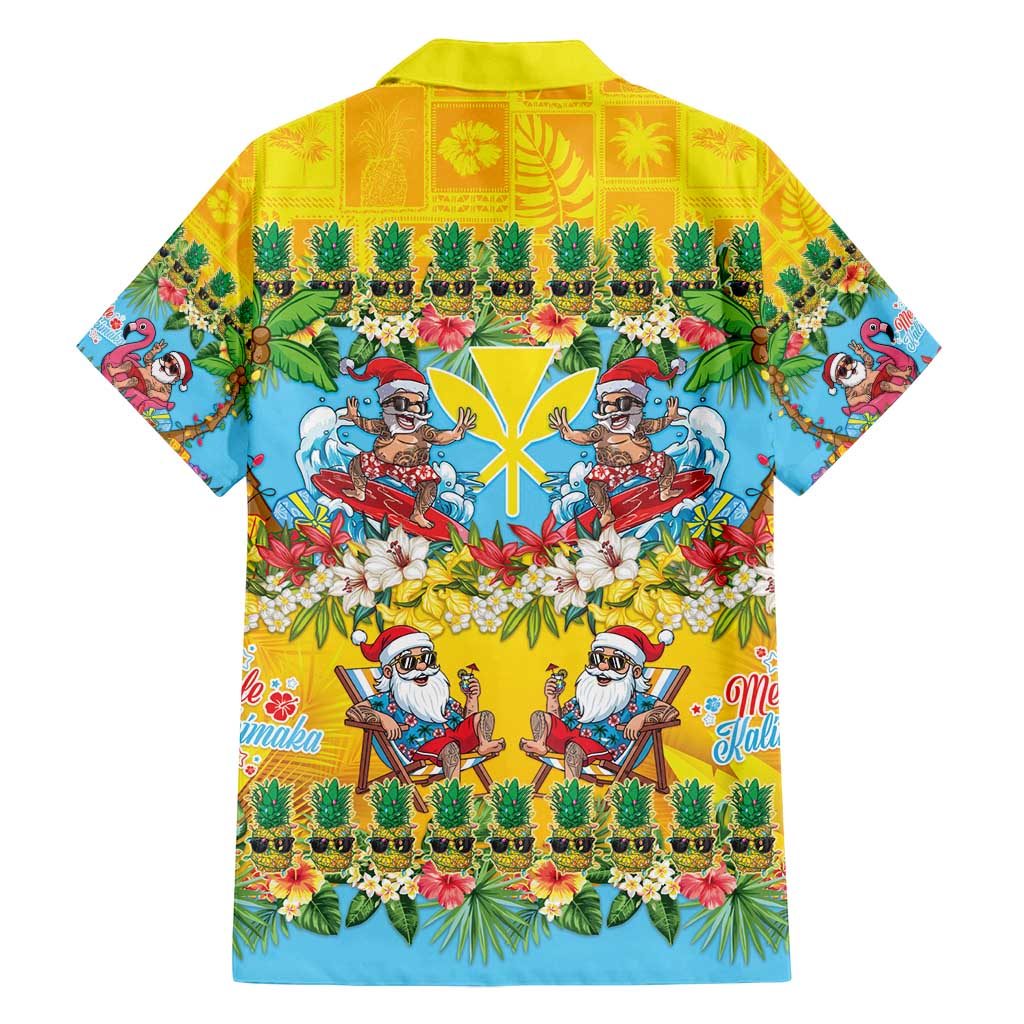 Hawaii Christmas Family Matching Tank Maxi Dress and Hawaiian Shirt Mele Kalikimaka Tropical Vibes - Polynesian Pride