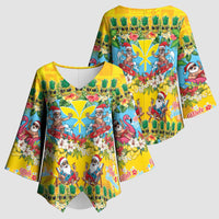 Hawaii Christmas Kimono Sleeve Blouse Mele Kalikimaka Tropical Vibes - Polynesian Pride