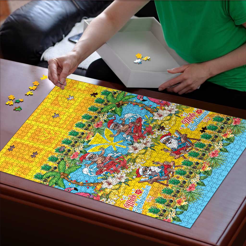 Hawaii Christmas Puzzle Mele Kalikimaka Tropical Vibes - Polynesian Pride