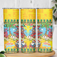 Hawaii Christmas Skinny Tumbler Mele Kalikimaka Tropical Vibes - Polynesian Pride