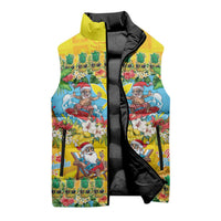 Hawaii Christmas Sleeveless Puffer Jacket Mele Kalikimaka Tropical Vibes - Polynesian Pride