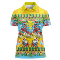 Hawaii Christmas Women Polo Shirt Mele Kalikimaka Tropical Vibes - Polynesian Pride