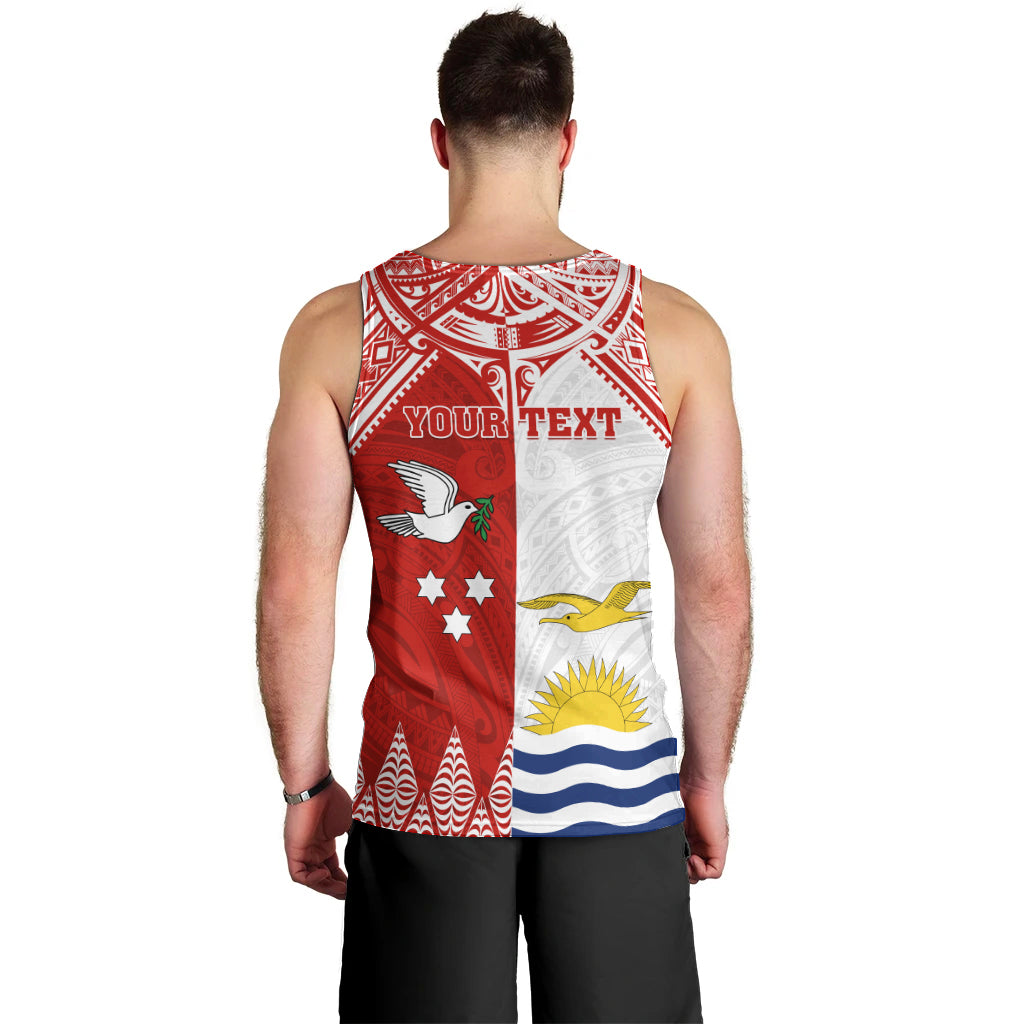 Personalised Tonga And Kiribati Men Tank Top Coat Of Arms Polynesian Pattern LT05 - Polynesian Pride