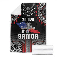 Samoa Black Saturday Blanket Samoan Warrior Tribal Pattern