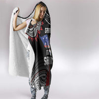 Samoa Black Saturday Hooded Blanket Samoan Warrior Tribal Pattern LT05 - Polynesian Pride
