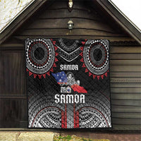 Samoa Black Saturday Quilt Samoan Warrior Tribal Pattern LT05 - Polynesian Pride