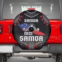Samoa Black Saturday Spare Tire Cover Samoan Warrior Tribal Pattern LT05 - Polynesian Pride