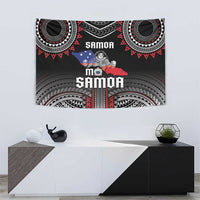 Samoa Black Saturday Tapestry Samoan Warrior Tribal Pattern LT05 - Polynesian Pride