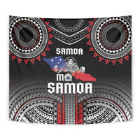 Samoa Black Saturday Tapestry Samoan Warrior Tribal Pattern LT05 - Polynesian Pride