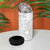 Samoa Siapo Pattern With White Hibiscus 4 in 1 Can Cooler Tumbler