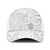 Samoa Siapo Pattern With White Hibiscus Mesh Trucker Cap - Polynesian Pride