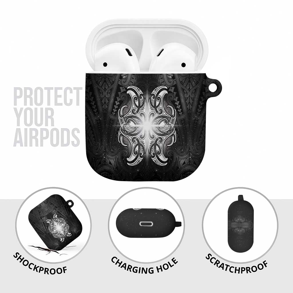 New Zealand Matariki AirPods Case Maori Moko Black Galaxy