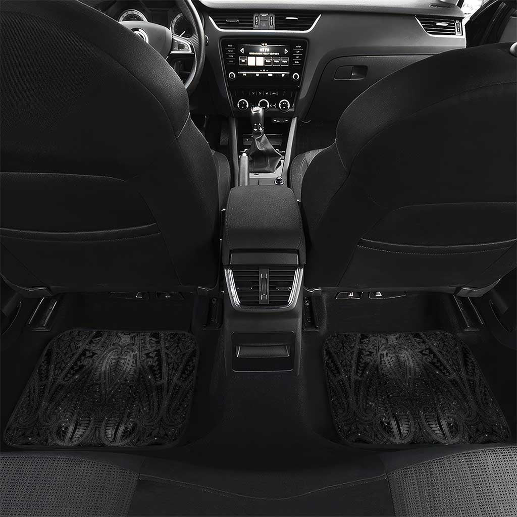New Zealand Matariki Car Mats Maori Moko Black Galaxy