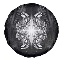 New Zealand Matariki Spare Tire Cover Maori Moko Black Galaxy